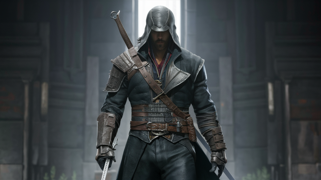 assassin in leather armor