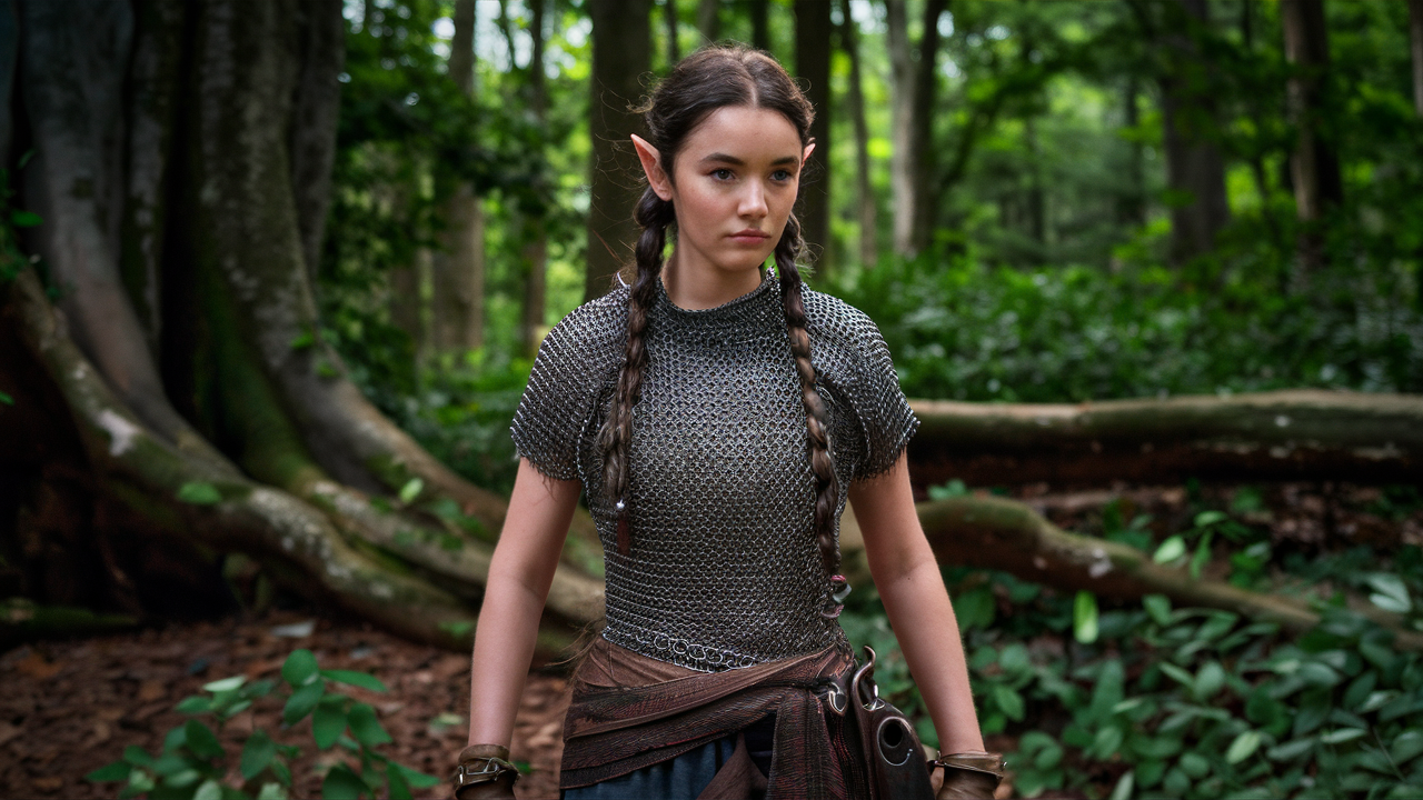 elf scout waering elven chain mail